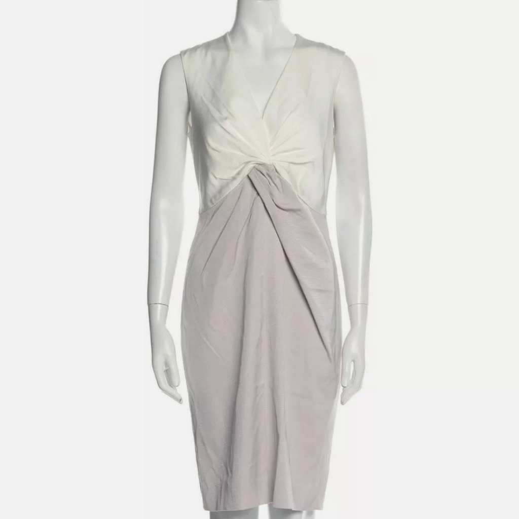 Paule Ka Women's Sheath Dress Knee Length Sleeveless Nwt Size 40 Us 8 $830.00